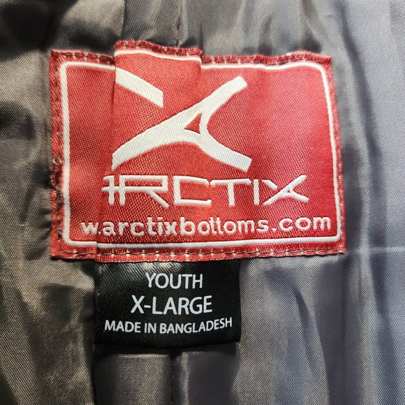 Arctix Snow Ski Pants Black Reinforced Knee Adjustable Waist Unisex Youth Sz‎ XL - Picture 3 of 11